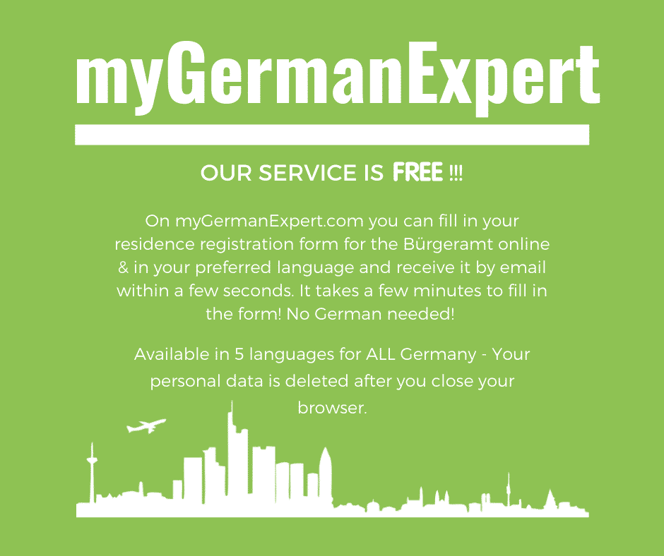 Fill In Your Anmeldung Form Register In Germany MyGermanExpert